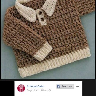 A photo of 14th Kids Wear - crochet pullover for a boy