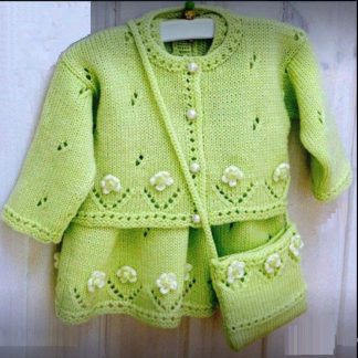 A photo of 7th Kids Wear, girl's suit, knitted
