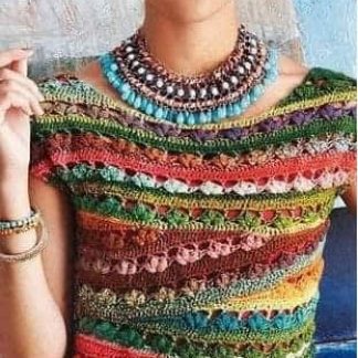 A photo of 15th blouse (top), crochet