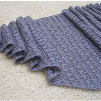 A photo of 6th shawl, crochet
