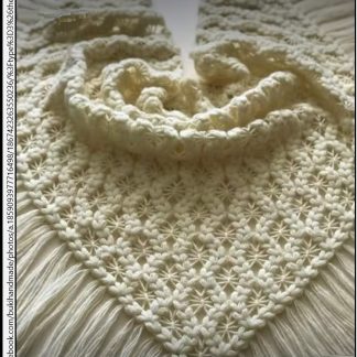 A photo of a 7th shawl, crochet