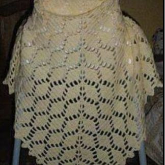 A photo of a 10th shawl, crochet