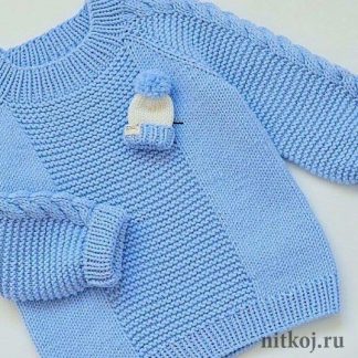 21-st Kids Wear, A photo of the sweater for a boy, knitted