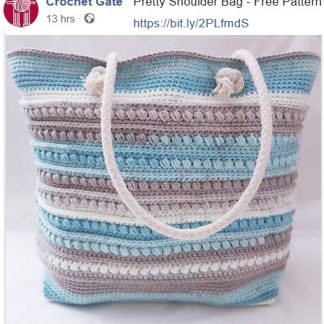 A photo of the 21 bag, crochet