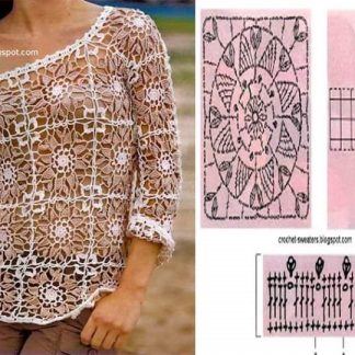A photo of 18th blouse, crochet