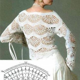 A photo of 19th blouse, crochet