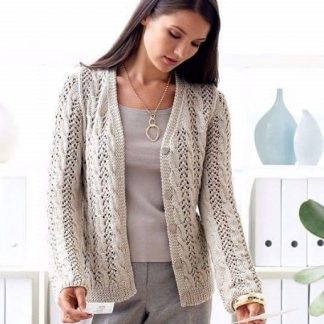 A photo of 18th cardigan, knitted