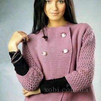 A photo of 20th cardigan, crochet