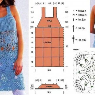 A photo of the 2nd dress chart, crochet