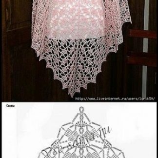 A photo of the 24 shawl, crochet