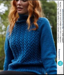 A photo of 18th sweater, knitted