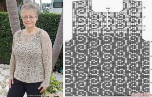 A photo of the 22 sweater, crochet