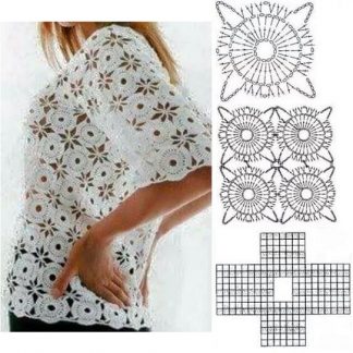 A photo of 30th blouse, crochet, pattern chart