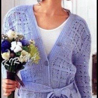 A photo of 28th cardigan, crochet