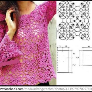 A photo of 33rd blouse, crochet