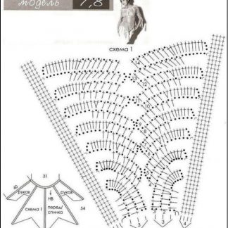 A photo of 34th blouse's chart, crochet