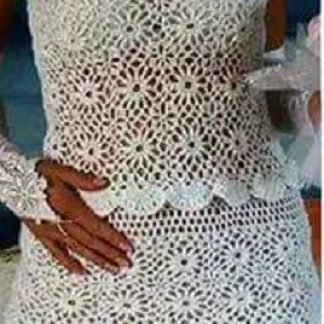 A photo of 35th dress, crochet