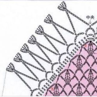 A photo of 32nd shawl's chart, crochet