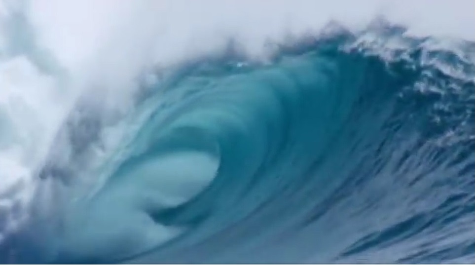 A photo of the huge ocean wave - taikeri thanks for the Water by Taimane (HI Sessions Live Music Video)
