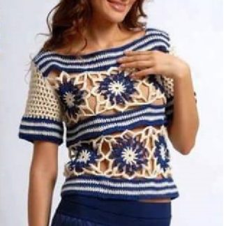 A photo of 41st blouse, crochet