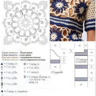 A photo of 41st blouse, crochet, chart