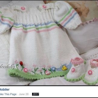 A 55th photo of Kids Wear, a knitted dress and shoes for a baby girl