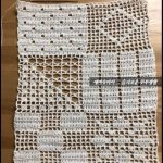 A photo of a misc 51st, blanket, crochet 1st motif