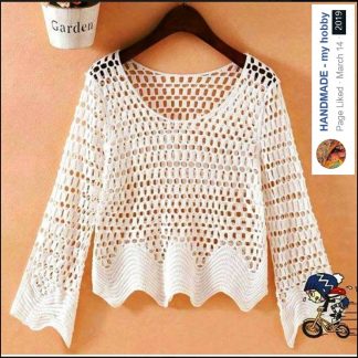 A photo of 54th blouse, crochet