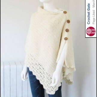 A photo of the 51st of the shawls - poncho, crochet