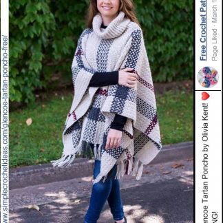 A photo of the 52nd of the shawls - poncho, knitted