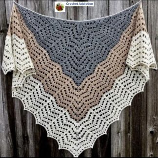 A photo of the 55th of the shawls, crochet