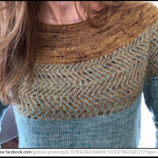A photo of 45th sweater, knitted