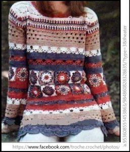 A photo of 48th sweater, crochet