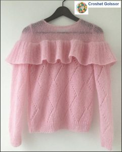 A photo of the 54th sweater, knitted