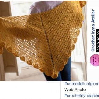 A photo of the 60th shawl, crochet
