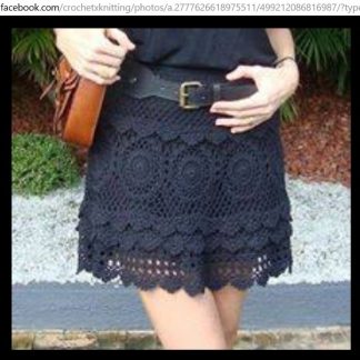 A photo of the 60th skirt, crochet