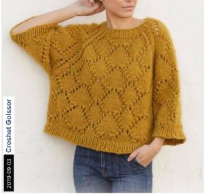 A photo of the 58th sweater, knitted