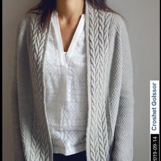 A photo of 59th cardigan, knitted