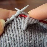 A photo of 63rd pattern, step 3, knitted