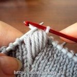 A photo of 63rd pattern, step 4, knitted
