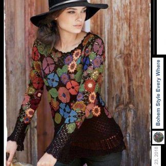 A photo of 69th blouse, crochet