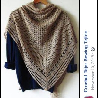 A photo of the 65th shawl, crochet