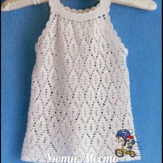 An 81st photo of Kids Wear, girl's pinafore dress, crochet