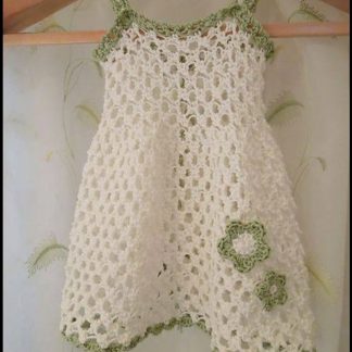 An 83rd photo of Kids Wear, girl's pinafore dress, crochet