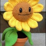 A photo of a misc 83rd, toy flower, crochet