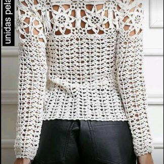 A photo of 81st blouse, back look, crochet