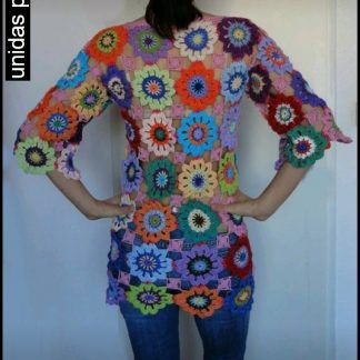 A photo of 82nd blouse, back look, crochet