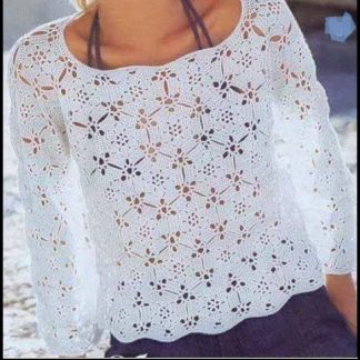 A photo of 84th blouse, crochet