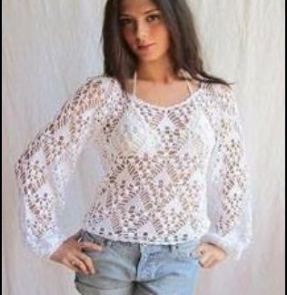 A photo of 85th blouse, second look, crochet