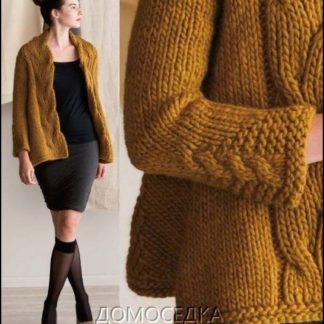 A photo of 79th cardigan, knitted